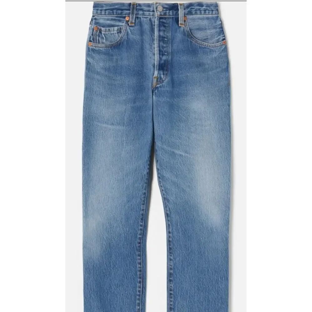 Re/Done x Levi’s High Rise Ankle Crop Jeans in Indigo Women's Sz. 30